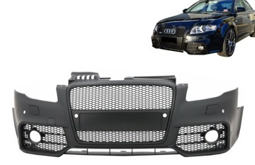 Бампер для Audi A4 B7 04-08 решітка RS4 Look Black