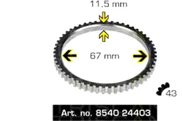 КОЛЬЦО ABS OPEL TRISCAN