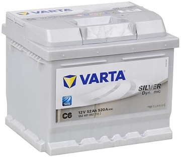 Аккумуляторная батарея Varta Silver 52ah 520a C6