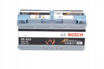 Акумулятор Bosch S5 AGM 105AH 950A L - S5A15