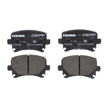 Колодки FERODO FDS1636 AUDI A3, A4, A6, A6 ALLROAD, Q3, TT; DODGE