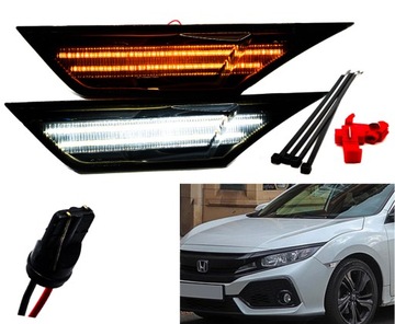 LAMPKI LED KIERUNKOWSKAZY DRL 2W1 HONDA CIVIC 2016