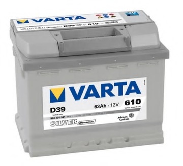 Аккумулятор 63AH/610A L+ / D39 VARTA SILVER DYNAMIC