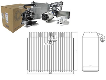 NISSAN КОНДИЦІОНЕР ВИПАРНИК 46722673 60813267 46