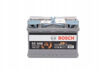Акумулятор Bosch S5 AGM 70AH 760A L - S5A08