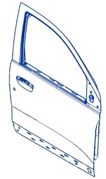 Двері Dacia Dokker Lodgy передня права 801008218r