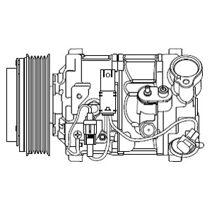 Компрессоры кондиционирования воздуха (компрессор DELPHI CS20545