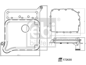 FEBI BILSTEIN 172630 набір гідравлічних фільтрів