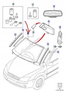 ЛОБОВЕ СКЛО MONDEO MK3 НАГРІВАЄТЬСЯ.1459293//2313666