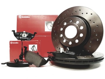 BREMBO XTRA TARCZE+KLOCKI PRZÓD SEAT LEON II 280MM