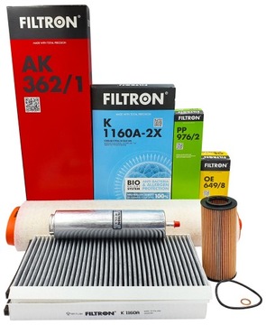 FILTRON ZESTAW FILTRÓW BMW 5 E60 E61 525D 530D