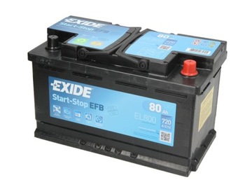 AKUMULATOR EXIDE 80AH 720A P+ EL800