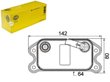 МАСЛЯНИЙ РАДІАТОР HELLA 1574884 9G9N6A642AA 31201911