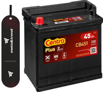 AKUMULATOR CENTRA PLUS L+ 45AH/330A CB451