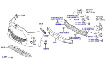 YARIS IV 20-26 BELKA WZMOCNIENIE ZDERZAK PRZÓD