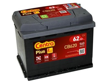 CENTRA PLUS AKUMULATOR 62Ah 540A P+ GWARANCJA