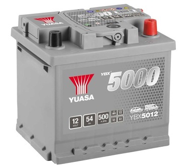 акумулятор 54ah 500A P + Yuasa YBX5012 поло Фабія