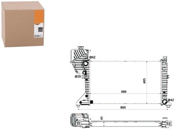 КУЛЕР MERCEDES SPRINTER CDI 00-06 NRF