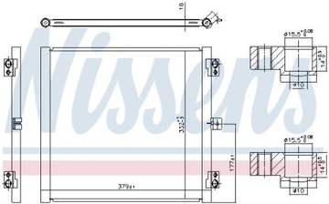 NISSENS 941079 Skraplacz, klimatyzacja