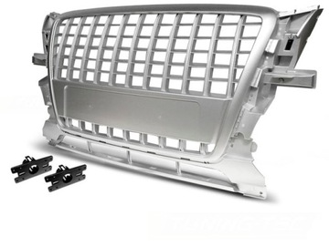 GRILL ATRAPA SPORT SREBRNY do AUDI Q5 2008-09.2012