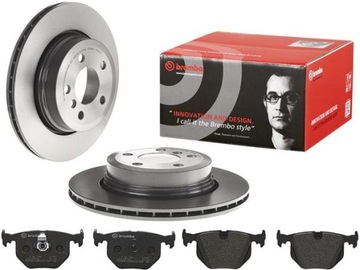 BREMBO TARCZE+KLOCKI TYŁ BMW X3 E83 320MM