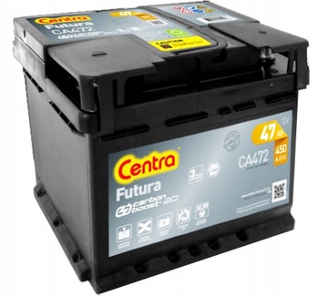 AKUMULATOR CENTRA FUTURA 47Ah 450A AH NOWY MODEL