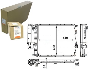 CHŁODNICA WODY BMW 5 520 i (E39)