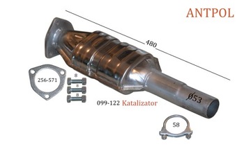 Katalizator Fiat Brava Bravo Marea 1.9 JTD