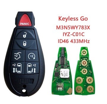 Pilot Jeep Chrysler Keyless GO IYZ-C01C ID46 Chip