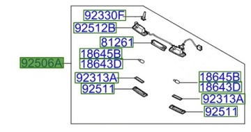 Hyundai i40 универсал 2011-2015 подсветка регистрационного номера