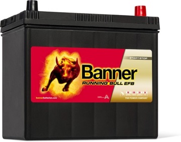 Акумуляторна батарея Banner 55AH / 460A P + RUNNING BULL EFB