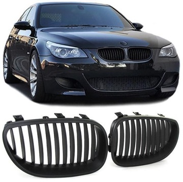 Гриль почки BMW E60 E61 2003-2010 черный матовый