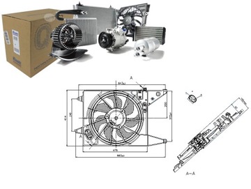 WENTYLATOR CHŁODNICY DACIA LOGAN 1.6 16V (LS0M) (L