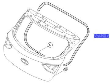 USZCZELKA POKRYWY BAGAŻNIKA HYUNDAI I30 II WGN