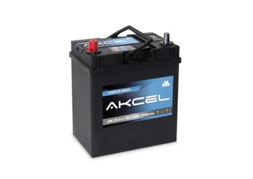 AKUMULATOR AKCEL 12V 35Ah 300A L+