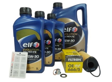 Filtr + olej 5W30 Elf Nissan NV 300 1.6 dci 2016-