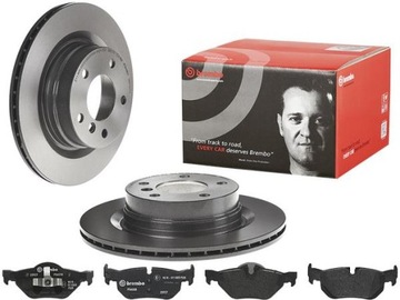 BREMBO TARCZE+KLOCKI TYŁ BMW 3 E92 E93 300MM