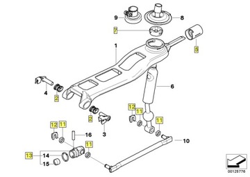 BMW ремкомплект селектора рычага коробки передач M57
