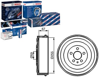 БАРАБАНИ ГАЛЬМІВНІ BOSCH 424737 1311823080 1471288080