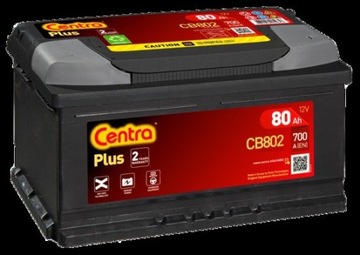 CEN CB802 AKUMULATOR CENTRA 80AH/700A 12V +P PLUS