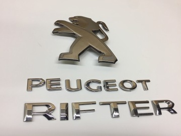 PEUGEOT RIFTER НАПИС ЛОГОТИП ЕМБЛЕМА ЛЮКА