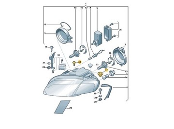 Монтажний комплект A4 exeo 8e0941118 n91118201