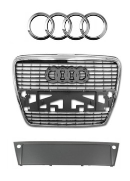 AUDI A6 C6 передня решітка радіатора хром новий 04-08