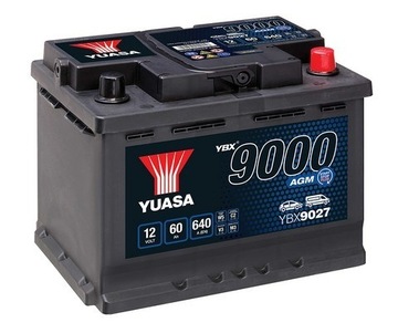 YUASA AGM 9000 60Ah 640A YBX9027