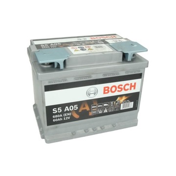Akumulator 60 Ah BOSCH AGM S5A05 0 092 S5A 050