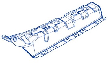 Теплозахисний екран шасі Jogger 747518730r