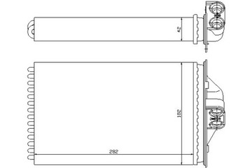 ОБОГРЕВАТЕЛЬ (282X182X42) CHRYSLER VOYAGER III DODG