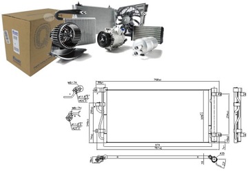 КОНДЕНСАТОР РАДІАТОР КОНДИЦІОНЕРА NISSENS 20874703