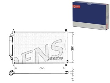 DENSO КОНДЕНСАТОРНИЙ РАДІАТОР КОНДИЦІОНЕРА 80110SJF003