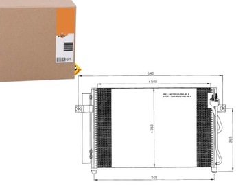 КОНДЕНСАТОР РАДІАТОР КОНДИЦІОНЕРА NRF 976061C300 43